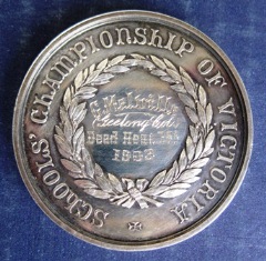 Schools' Association Medallion 1st 'Dead Heat', 1903.